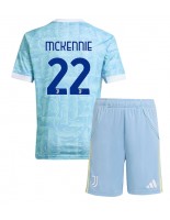 Juventus Weston McKennie #22 Bortedraktsett Barn 2025-26 Korte ermer (+ bukser)